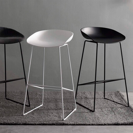 Taburete Alto Minimalista Industrial Hierro 209-06 001