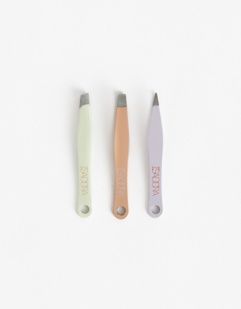 Complementos de cosmética para rostro Herramientas para ojos Set De Mini Pinzas De Depilar - Combinacion Tricolor