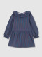 Vestido Rayas Azul Pavo