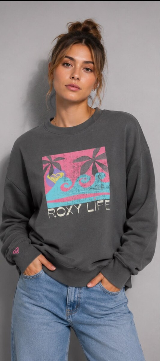 BUZO ROXY 61011 - PLOMO 