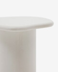 Mesa auxiliar Macarella de cemento blanco 48 x 47 cm