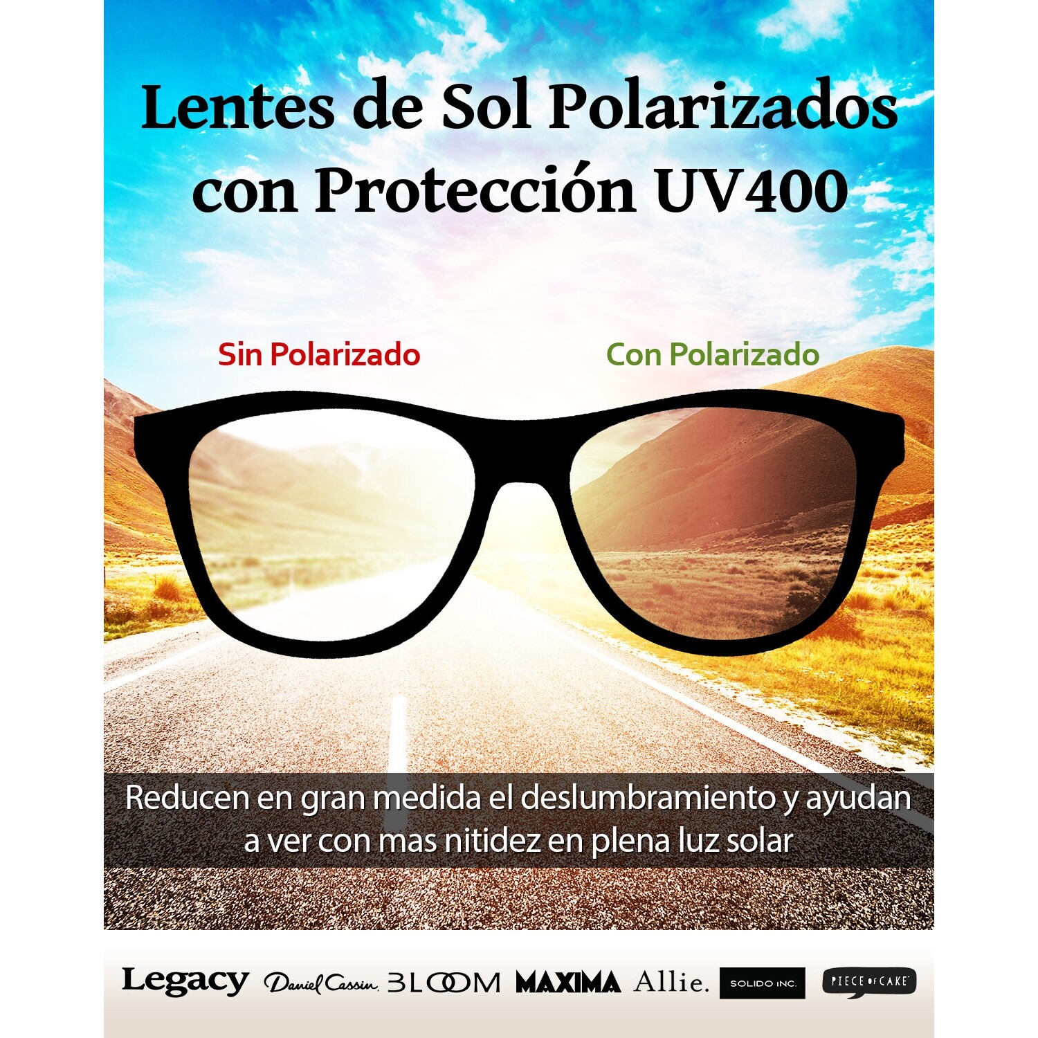 Lentes de sol Infinit Hidra con polarizado y protección UV Azul