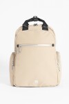 Mochila porta laptop beige