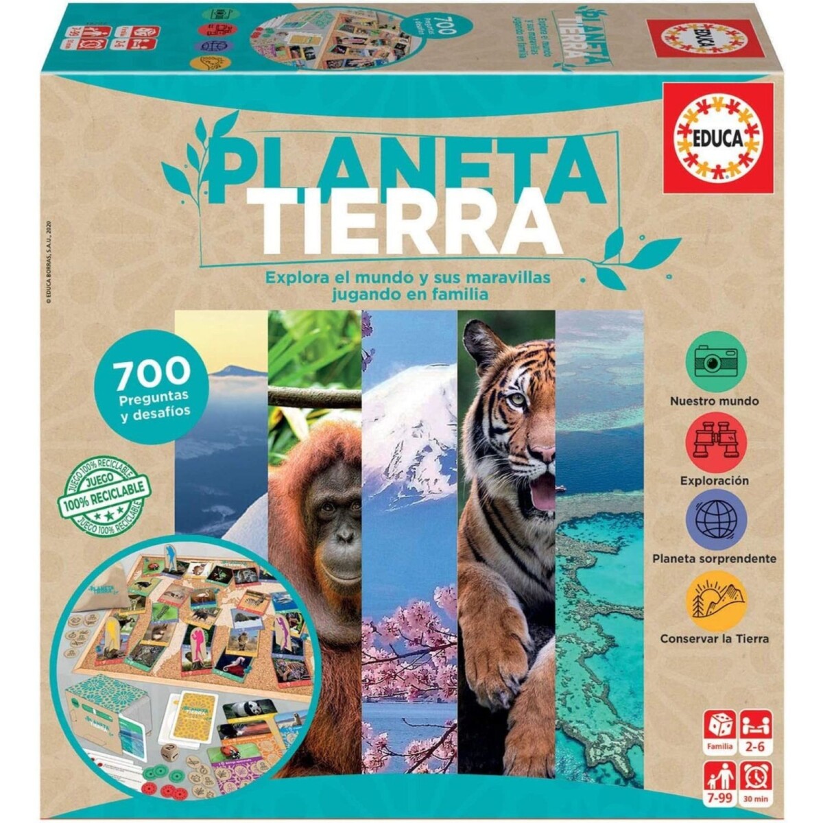 Juego Planeta Tierra Didactico Familiar Niños Educa 