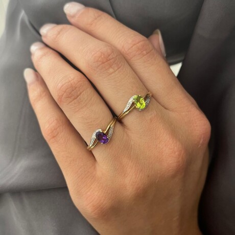 Anillo Princess Amatista - Oro 9k Anillo Princess Amatista - Oro 9k