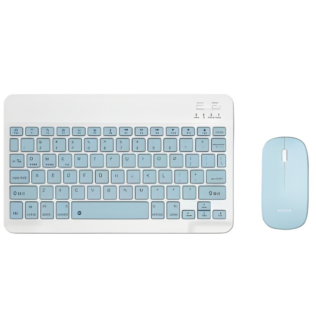 Kit de Teclado y Mouse Inalámbrico Bluetooth - Celeste 