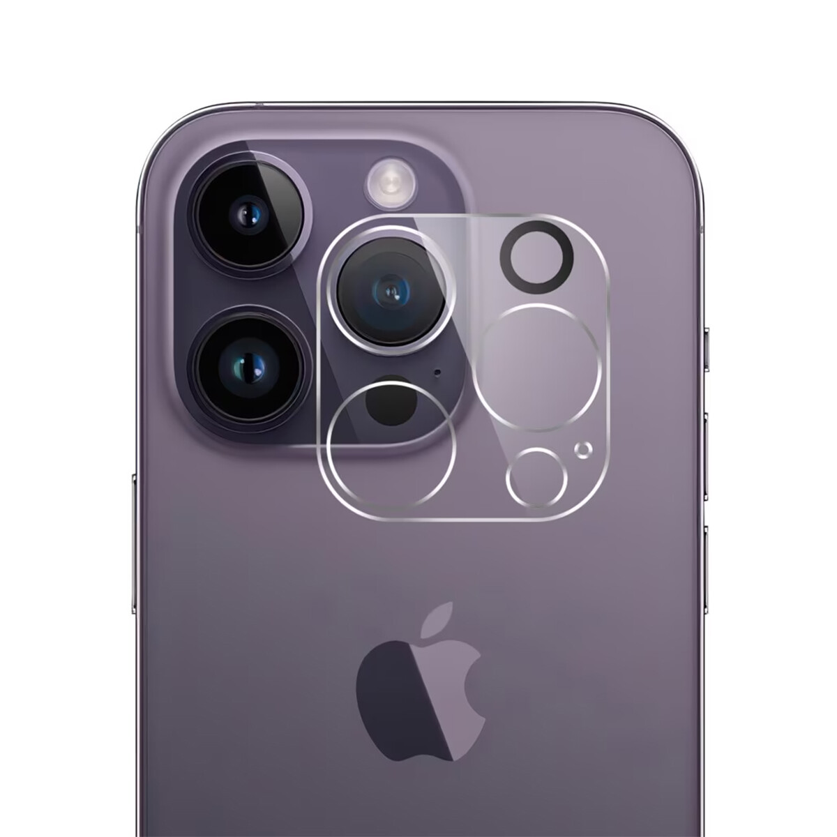 Vidrio Protector de Cámara 9H para iPhone 14 Pro Max - Negro 