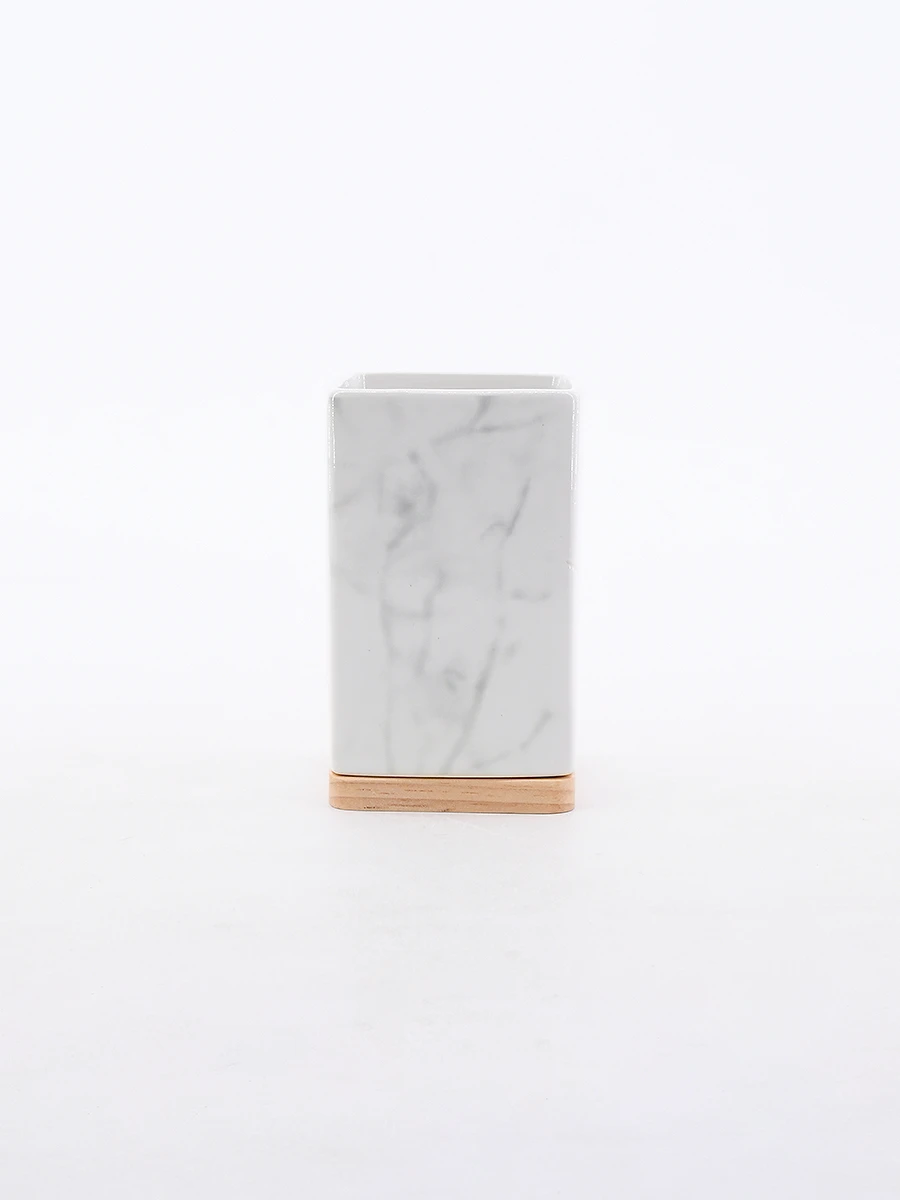 PORTACEPILLOS MÁRMOL - BLANCO 