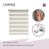 Cortina Roller Zebra Simple Lumax 1.2 X 1.6m Gran Calidad Beige