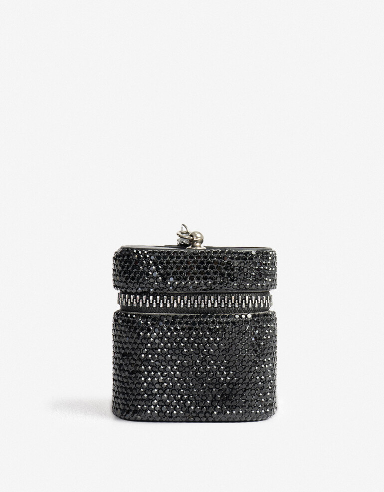 Llavero Strass Llavero Y Charm Mini Bag De Strass - Plateado Hematite