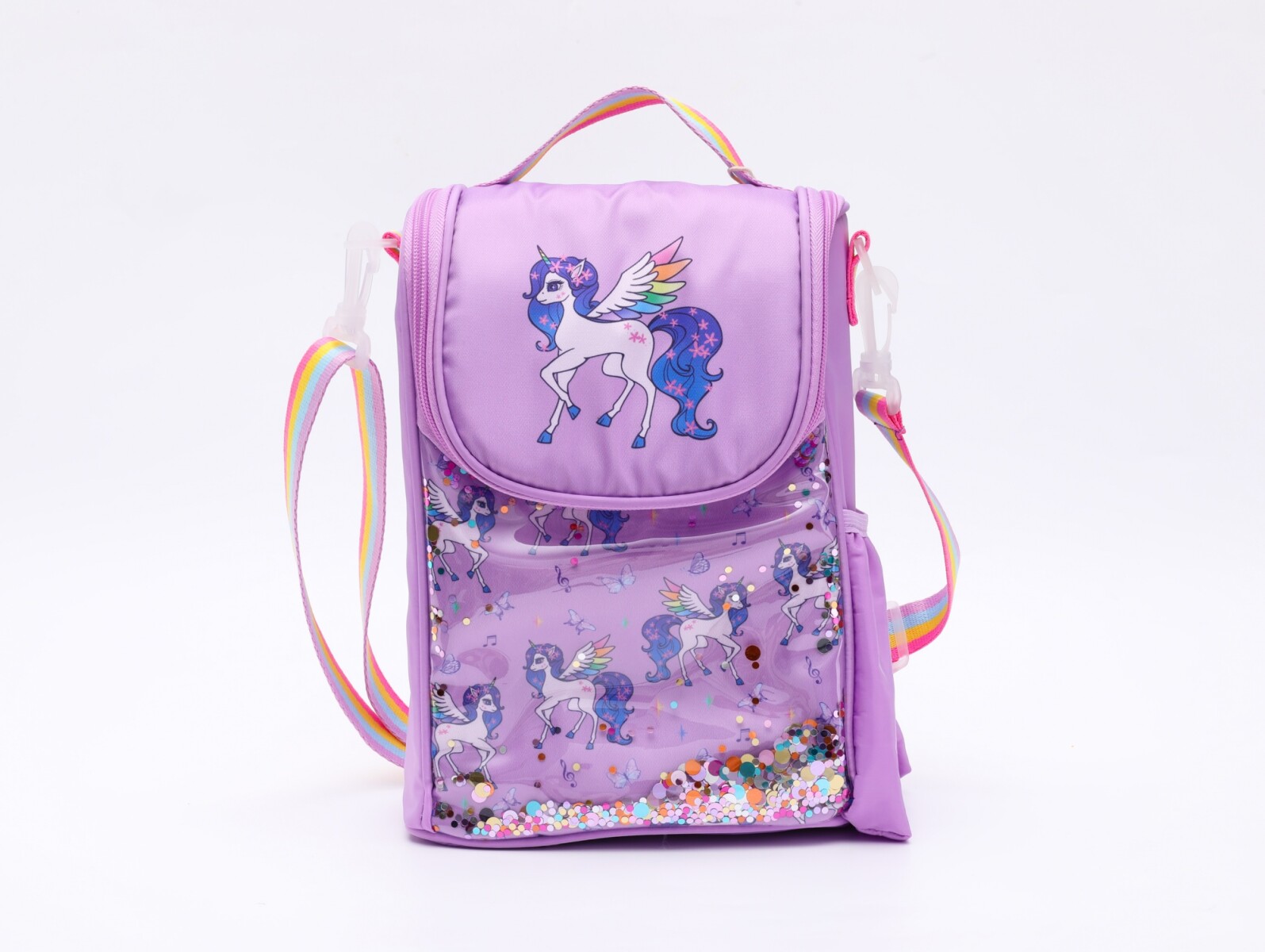 BOLSA DE ALMUERZO PORTÁTIL TIPO BANDOLERA (UNICORNIO DE ENSUEÑO) 