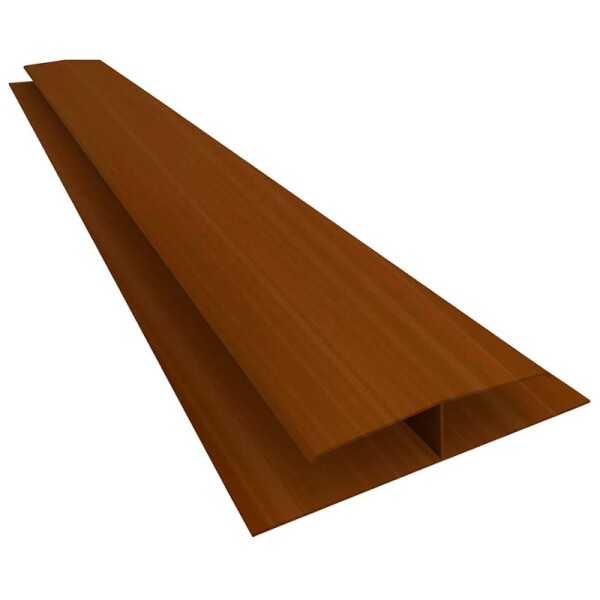 UNIÓN H PVC MOGNO 6 MTS Unión H Pvc Mogno 6 Mts