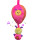 Dormidera Musical Peluche P/ Bebes 25cm Móvil De Cuna Rosado