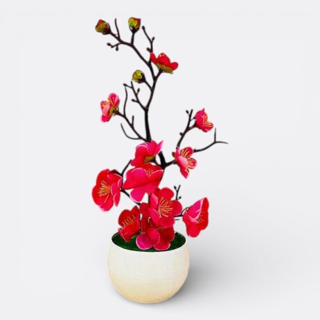 Orquídea Artificial Chica Rosa Oscuro