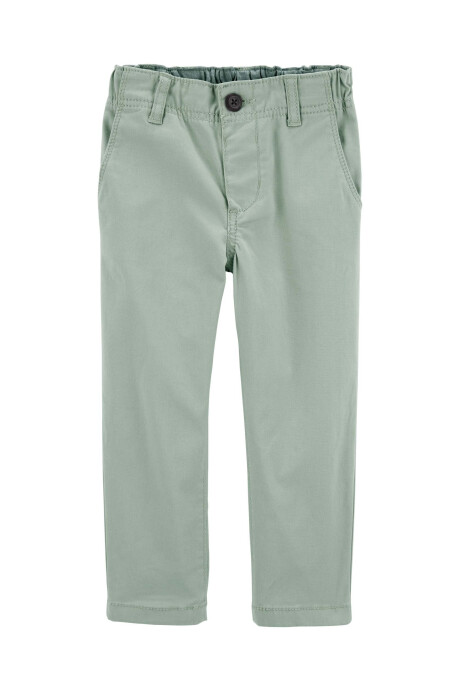 Pantalón de algodón, clásico, ajustado. Talles 2-5T Sin color