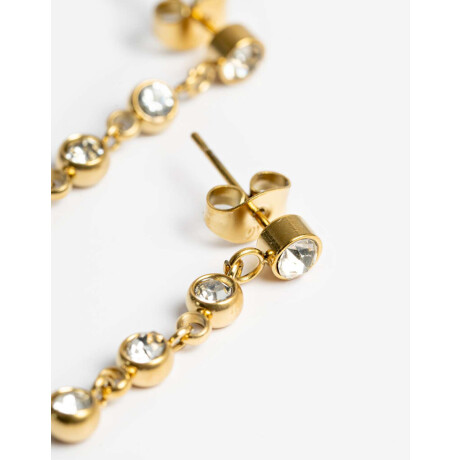 Aros Cortos De Acero Exclusive Edition Dorado