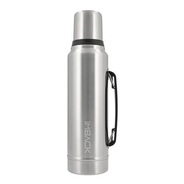 Termo 1300 Litro Acero Inoxidable Doble Capa 2 Picos Cebador Con Manija Termico Imback Color Plateado Termo 1300 Litro Acero Inoxidable Doble Capa 2 Picos Cebador Con Manija Termico Imback Color Plateado