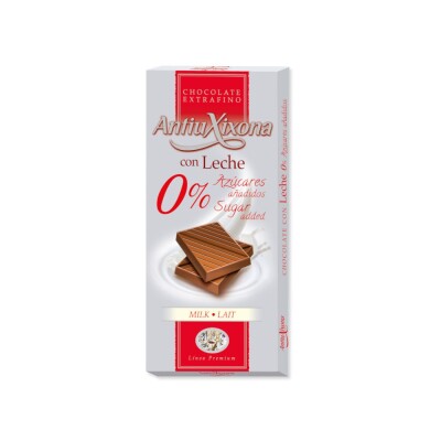Chocolate Con Leche Sin Azúcar y Sin Gluten AntiuXixona 90g Chocolate Antiuxixona Con Lech