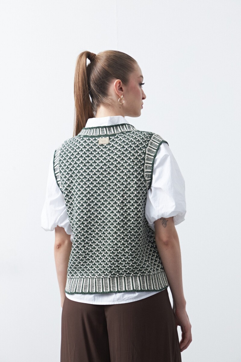 CHALECO ADELA Verde Botella