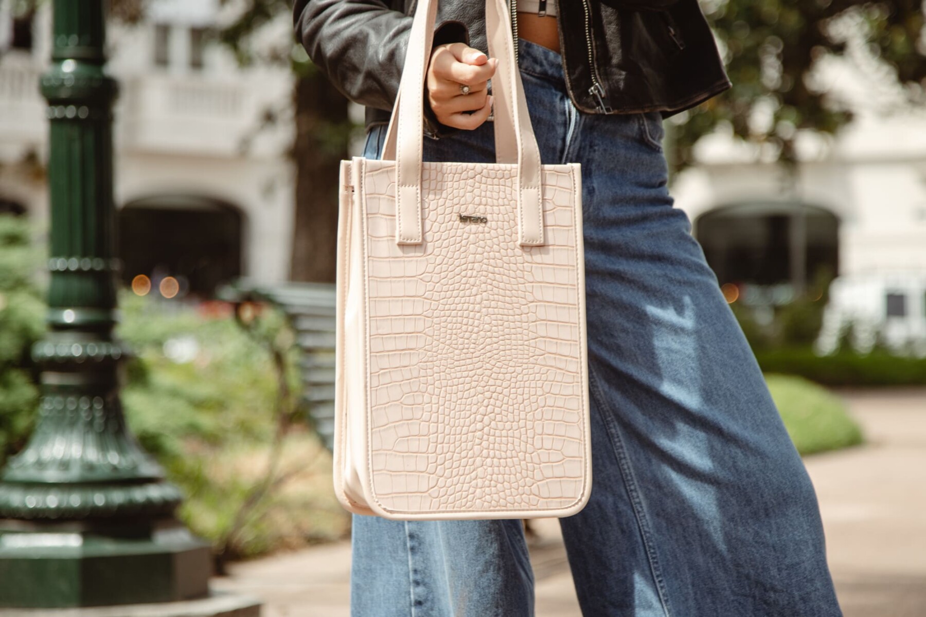 Matera Bolsito Croco - Croco Taupe 