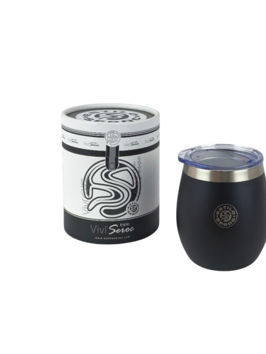 Mate Acero Color 240ml - Negro 