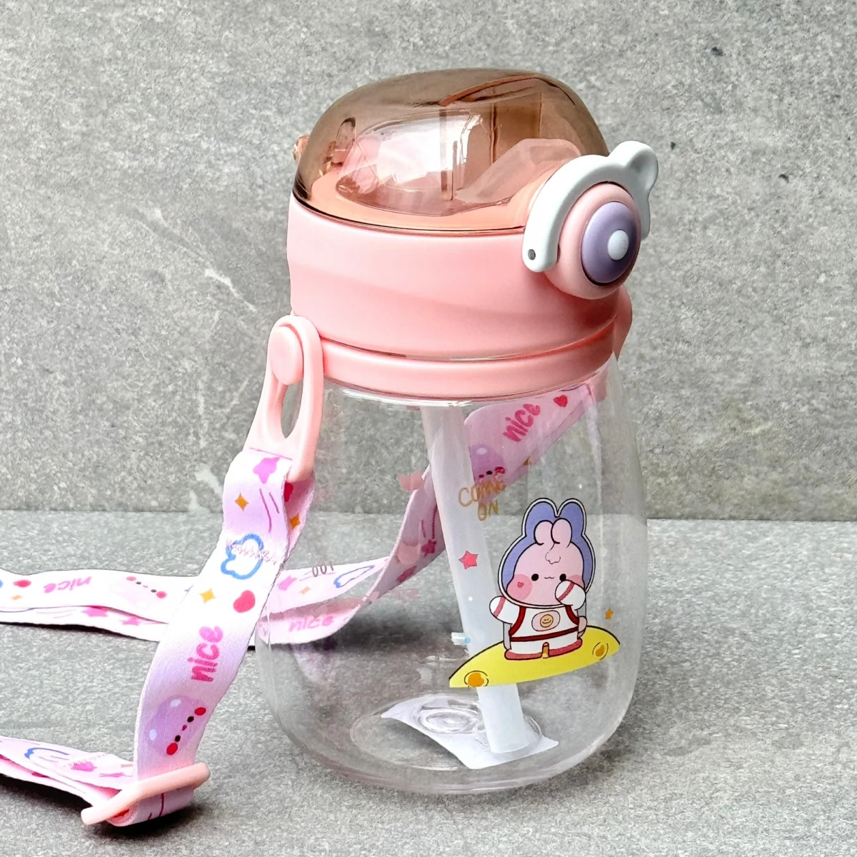 Botella Plástica Infantil Con Sorbito 430ml 