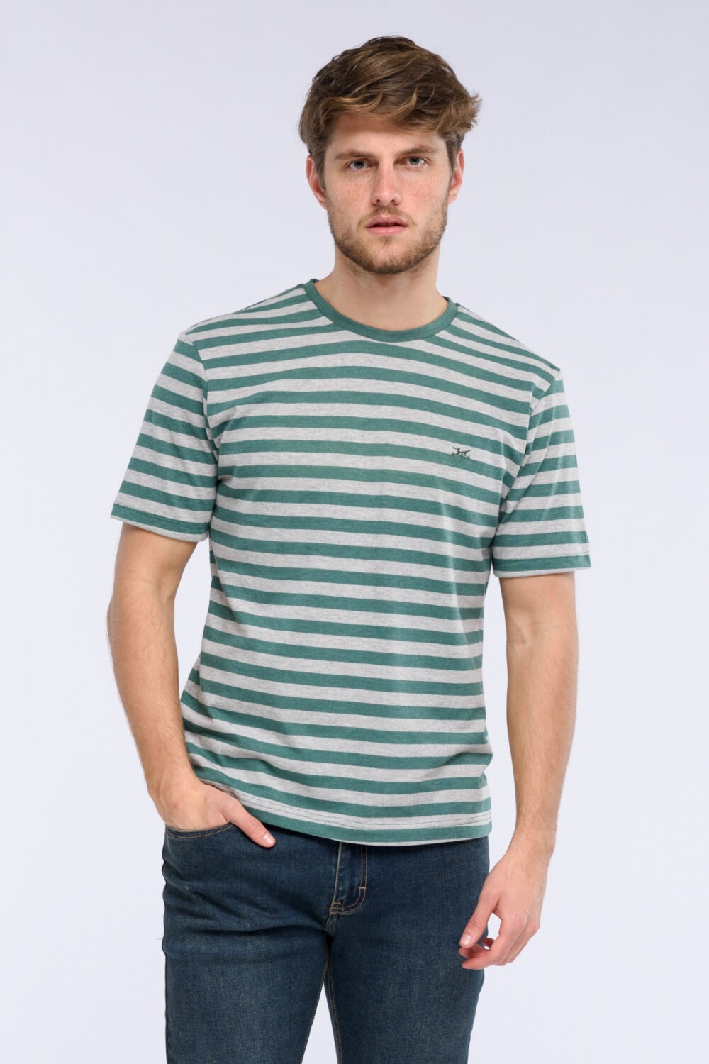 REMERA RAYADA Verde