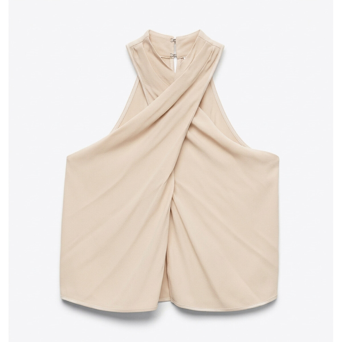 VMKAYA CROSSOVER HALTERNECK TOP BTQ SP - Cement 