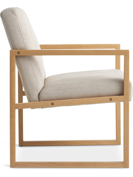 Sillón KALUNDBORG tela 1 cuerpo arena/roble Sillón KALUNDBORG tela 1 cuerpo arena/roble