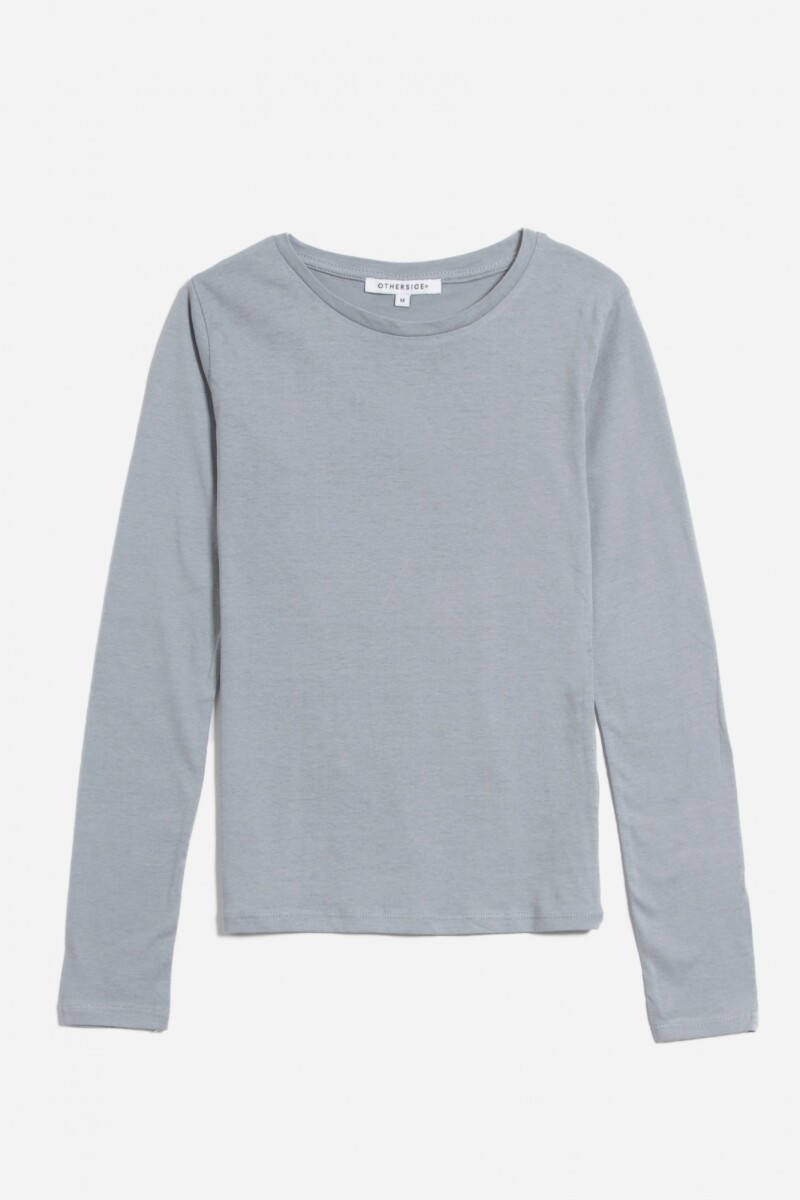 Remera cuello redondo GRIS