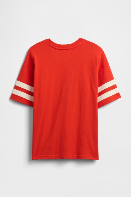 Remera Relaxed Niño Poster Red