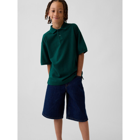 SS PIQUE POLO RELAXED SUM26 GREEN PINE
