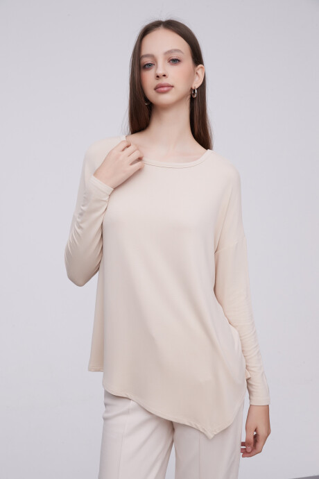 Remera Jolina Beige Melange