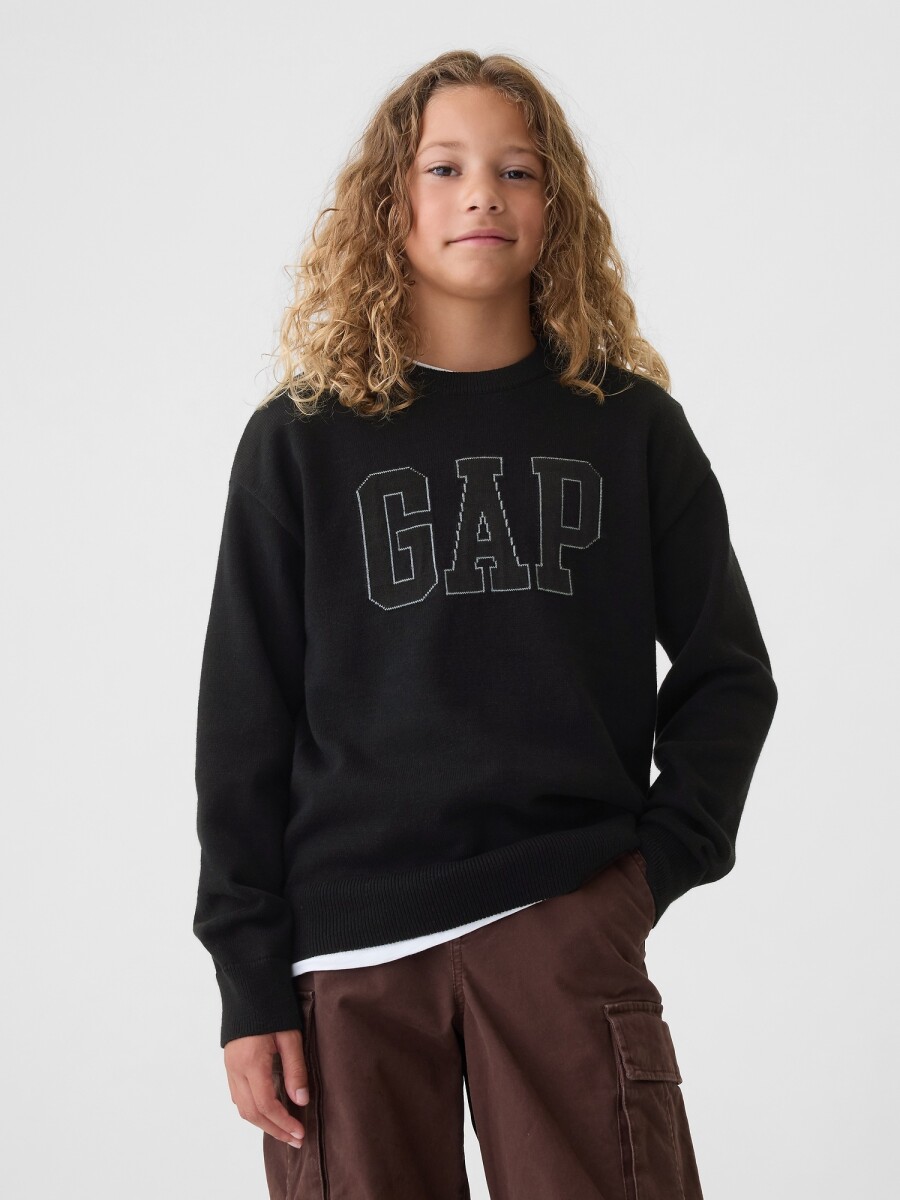 Buzo Deportivo Logo Gap Niño - Black 1 