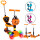 Monopatin Tripatín Buggy Infantil C/ Asiento Y Guía Naranja