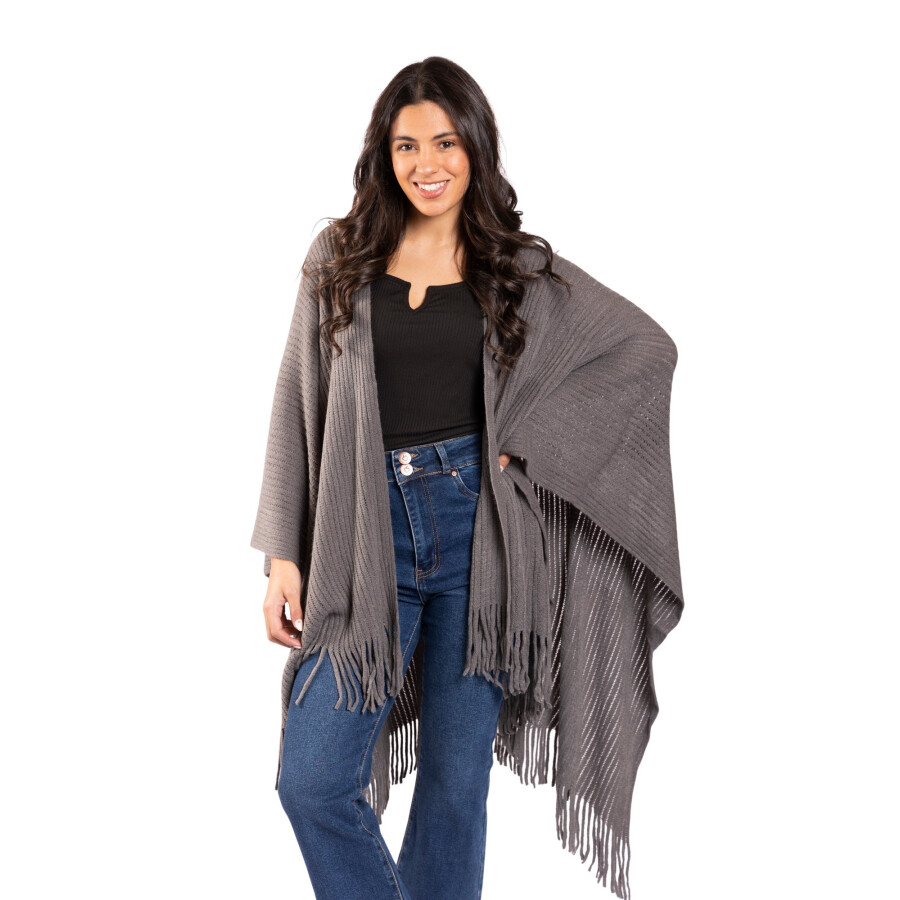 CHERRY RUANA GREY