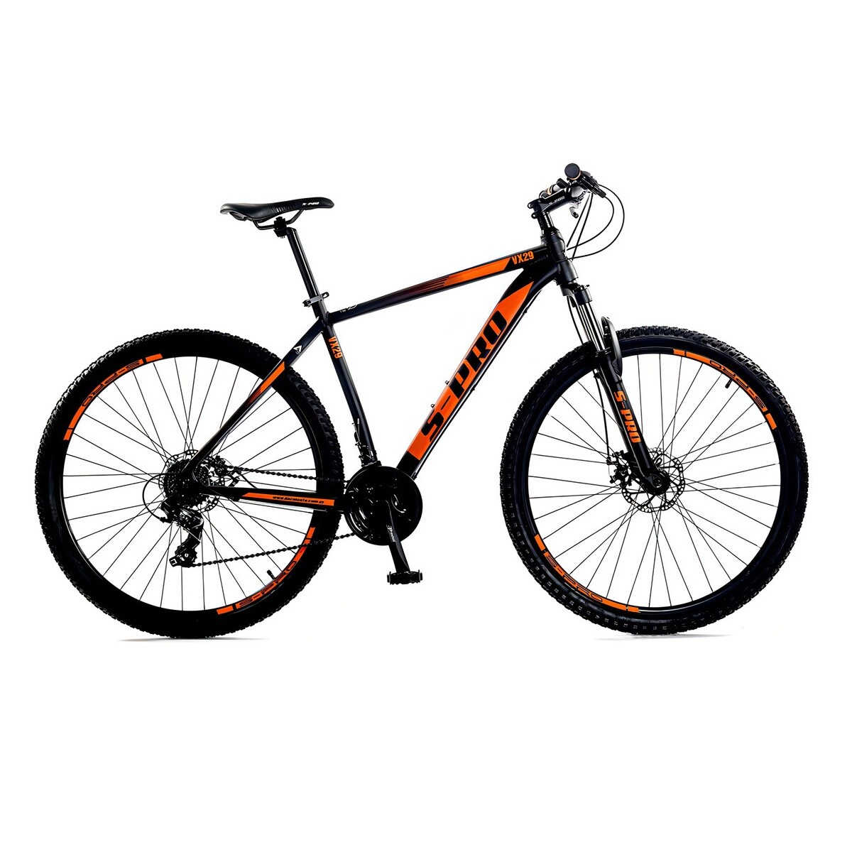 Mountain Bike S-pro Vx R29 Color Negro Mate/naranja 