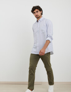 012584 CAMISA HARRY Celeste/blanco