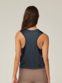 Musculosa Izela Gris Melange Oscuro