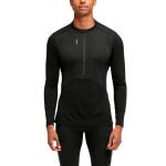 Hoka Buzo SkyBreeze Long Sleeve Zip Hombre - Negro Negro-Negro