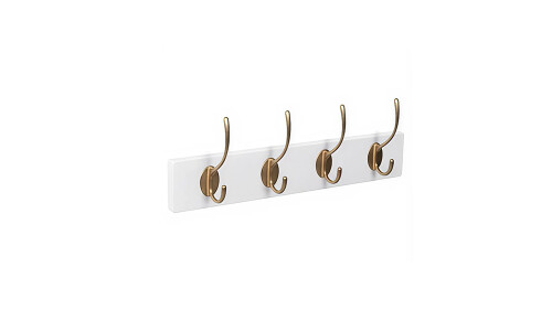 Perchero de pared blanco 4 perchas 9103BLLT Perchero De Pared Blanco 4 Perchas 9103bllt