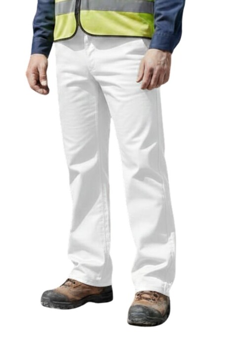 Pantalón gabardina de trabajo Blanco