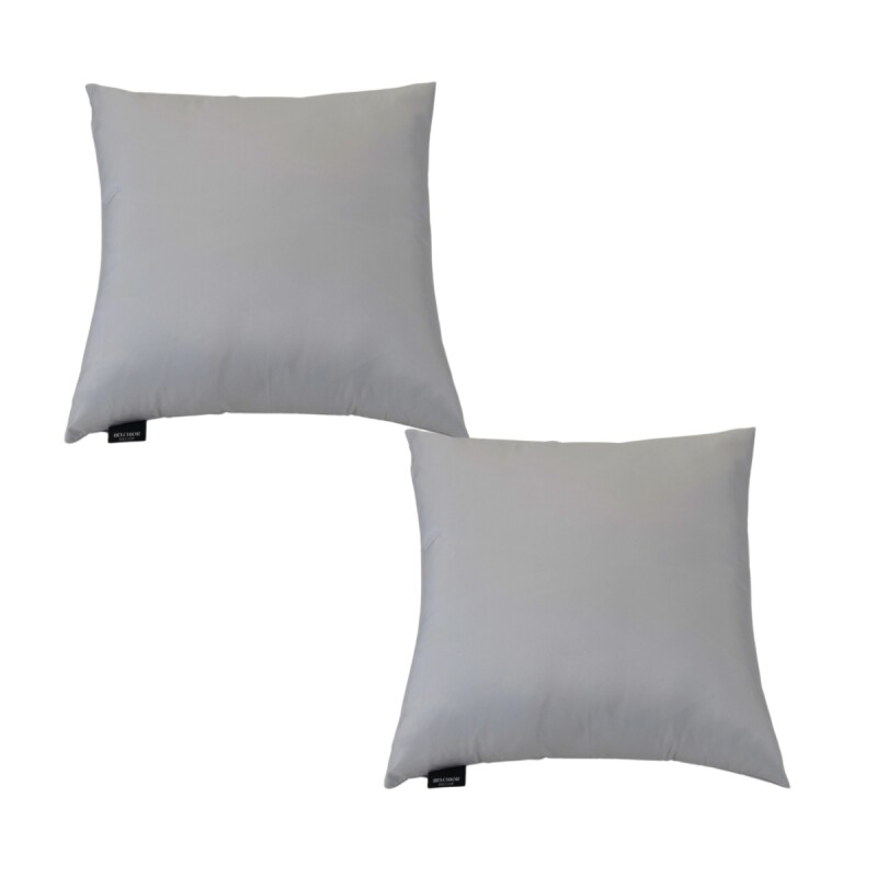 Set x2 funda de almohadones lisa 43 x 43 cm GRIS