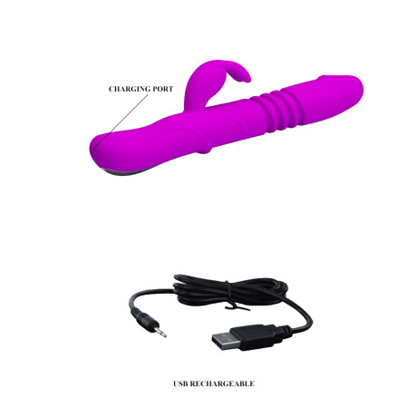 Vibrador Con Rotación Usb Pretty Love Ward Vibrador Con Rotación Usb Pretty Love Ward