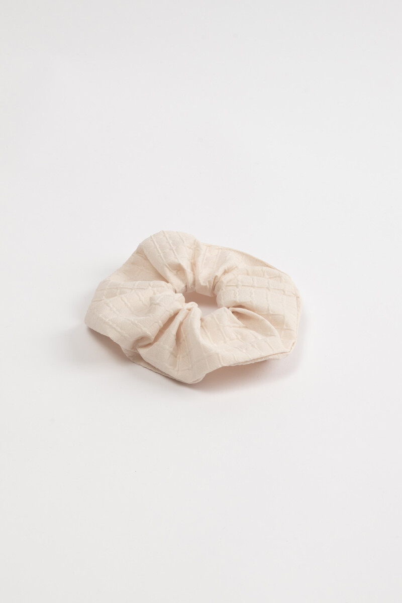 Scrunchie textura Crudo