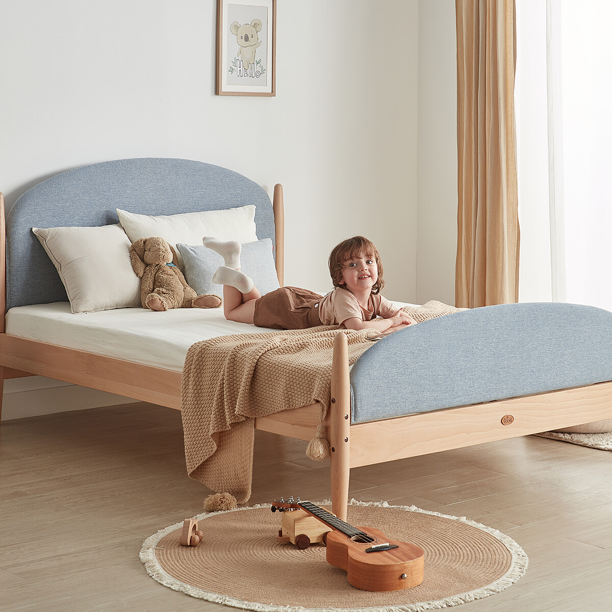 CAMA INFANTIL LA MANCHA Azul 1,5 PLAZAS 