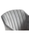 Silla de comedor ADSLEV terciopelo gris/nat Silla de comedor ADSLEV terciopelo gris/nat