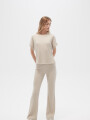 Pantalon Rana Beige Claro
