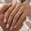 Anillo Novia Solitario de Oro Blanco 18k con Brillante. Anillo Novia Solitario de Oro Blanco 18k con Brillante.