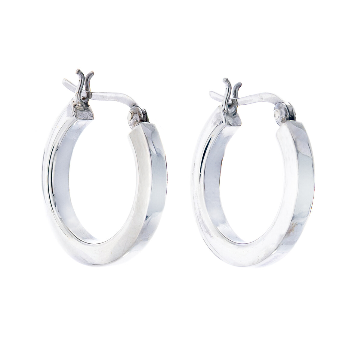 Par de aros de plata 925. 